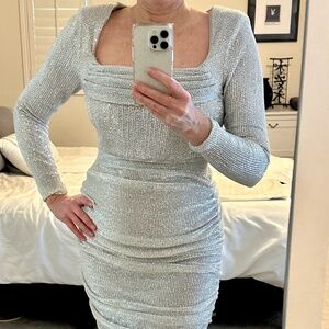Lavish Alice Silver Sequin Dress